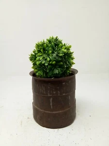 Vintage Iron Hand Forged Grain Measurement Pot Planter  - Picture 1 of 10