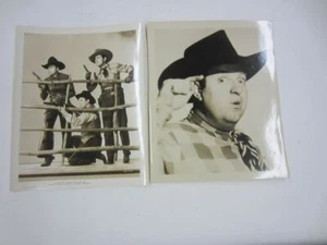 #41 Lot of 2 Vintage Press Photo, Movie Still Lobby Card cowboy western - Picture 1 of 3