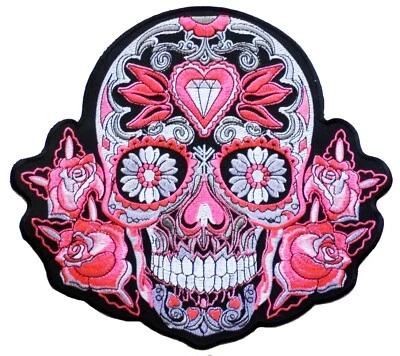 NAGA PATCHES Ecusson Mexican Tattoo Skull patche dorsal dos grande taille patch DIY grand