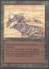 Arabian Nights Sandstorm x1 Light Play, English Magic Mtg M:tG