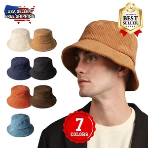 CHOK.LIDS Todos los días Pana Cubo Sombrero Unisex Moda Suave Cálido Ligero - Imagen 1 de 71