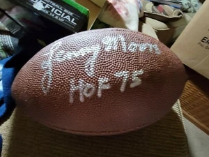 lenny moore autographed Football Jsa Certified  Baltimore Colts  Penn State - Picture 1 of 3