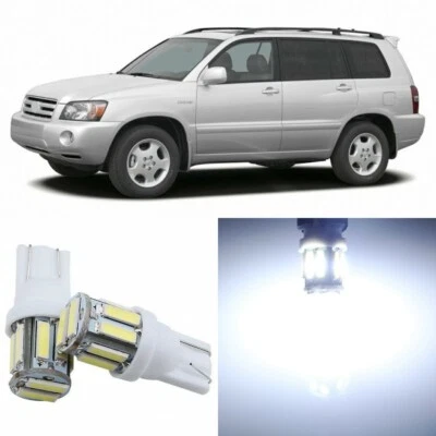 10 x Super White Interior LED Lights Package For 2001 - 2007 Toyota Highlander - Image 1 of 4