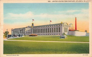 ATLANTA GA STATI UNITI PENITENZIARIO 1935 CARTOLINA D'EPOCA LINO 080724 T - Foto 1 di 2