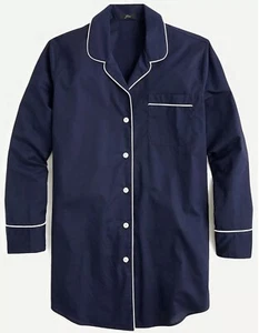 J.Crew Nachthemd aus End-on-End Baumwolle, MEDIUM, Navy, Neu mit Etikett - Bild 1 von 6