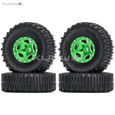 Alloy 1.0inch Wheel Rim 60×20mm Tyre for 1/24th Axial SCX24 FCX24 TRX4M Enduro24 - Image 1 of 3