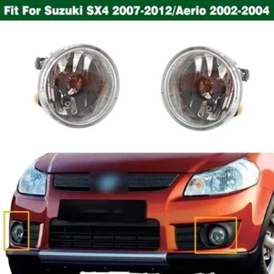 Par de faros antiniebla de parachoques delanteros transparentes para Suzuki SX4 2007-2012 Aerio 2002-2004 - Imagen 1 de 9