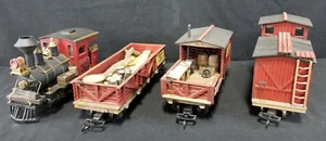 Vintage D&RGW Kappler Mill & Lumber L~J~S American Coach Works Set Spur G 4-teilig - Bild 1 von 23