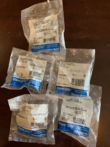 3/8" Flexible Metal CONDUIT CONNECTOR 1/2" KO zinc Lot x5 Thomas Betts XC220SC-1 - Picture 1 of 5