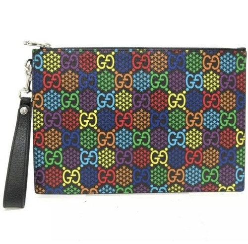 Gucci #601087 GG Supreme Pochette Custodia Top Psichedelica Nuova con etichette