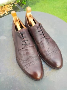 MOMA Mens Brown Leather Lace-up Brogues UK 8.5 (42.5). - Picture 1 of 9