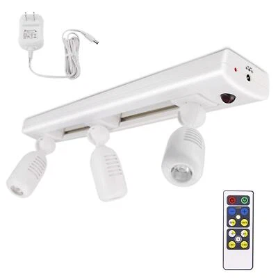 LED Track Light Dimmable Accent Lighting with Rotatable Heads Plug in Spotlig... - Image 1 of 4