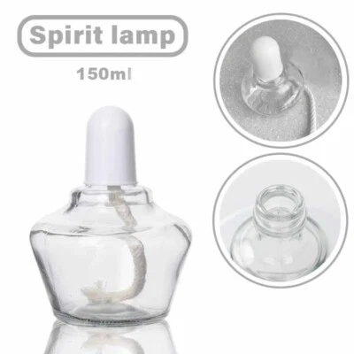 150ml Durable Alcohol Burner Lamp Burning Glass Lab Equipment Heating Glassware - Image 1 of 4