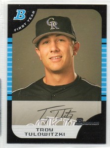 Troy Tulowitzki 2005 Bowman Draft Picks & Prospects #BDP105 Rockies b