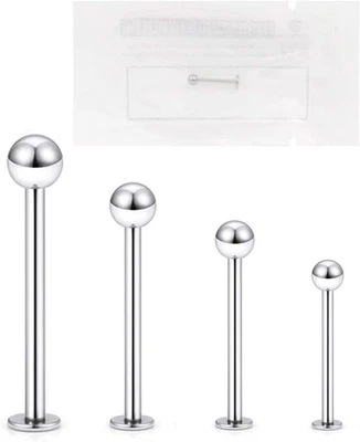 Piercing STERILE Labret per Labro Trago Helix Cartilagine Dischi Piercing Flessi - Immagine 1 di 4