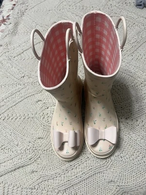 Дождевые сапоги для девочек Sweet Honey с цветочным рисунком - Изображение 1 из 4