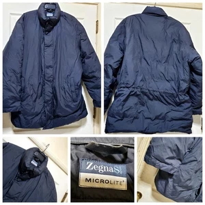 Zegna Sport Jacket Mens XL Microlite Down Puffer Coat Made Italy Winter Warm - Picture 1 of 23