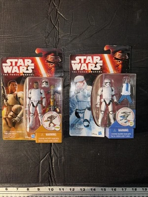 "Figuras de juguete Star Wars The Force Awakens First Order Stormtrooper y Finn 3,75""" Foto 1 de 4