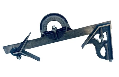 Juego cuadrado combinado vintage marrón y afilado - todos los componentes originales a juego Foto 1 de 4