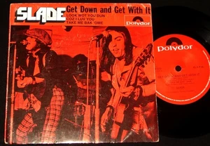 SLADE - GET DOWN AND GET WITH IT - POLYDOR EP - 1970s  HARD ROCK - Picture 1 of 2