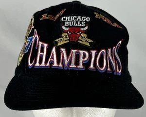 De colección NBA Chicago Bulls 1997 Campeonato Gorra Campeones Baloncesto Atlético - Imagen 1 de 6