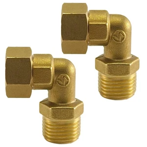 XNTONG Paquete de 2 Kit de Instalación Adaptador de Codo para Grifo de Bañera con Pie de Garra, 1/2" IPS Fe... - Imagen 1 de 7