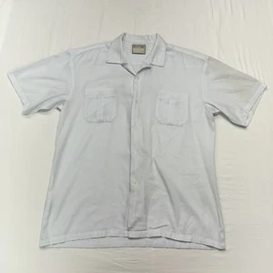 Vintage 80s Idletime Button Up Mens L Camp Shirt Thin Fabric Rockabilly - Picture 1 of 17
