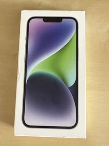 Apple iPhone 14 BOITE SEULE 128Go Violet - (bon état) - Photo 1 sur 1