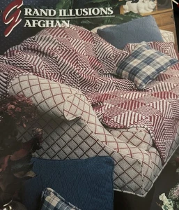 CROCHET Annie’s Afghan Quilt Club ~ “Grand Illusions Afghan” ~ PATTERN ~ - Picture 1 of 2