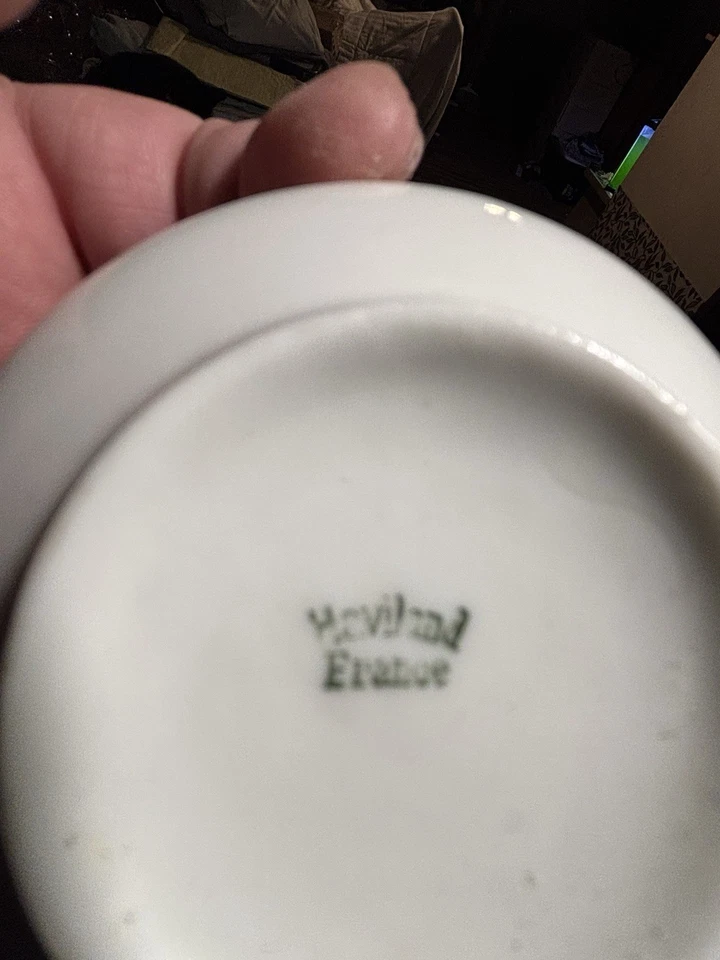 Старинная французская чайная чашка блюдце с золотой отделкой Theodore Haviland Limoges. - Изображение 1 из 4