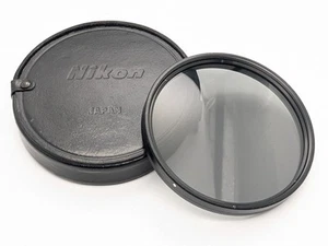[N MINT 95mm Circular Polarizing Filter PL in Nikon Leather Case from Japan - Picture 1 of 24