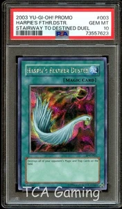 PSA 10 GEM MINT Harpie's Feather Duster SDD-003 SECRET RARE HOLO Yugioh Card 623 - Picture 1 of 3