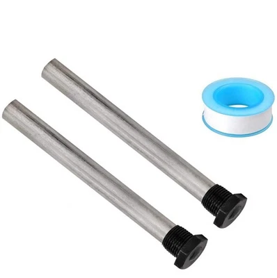 Kit de protección contra la corrosión de rosca 3/4NPT varilla ánodo de magnesio calentador de agua para RV de 2 piezas Foto 1 de 4