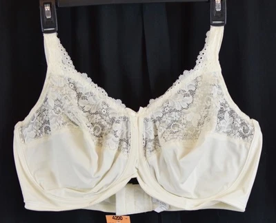 Minimizador de lirios Bali para mujer con aros ribete de encaje crema talla 42DD Foto 1 de 3