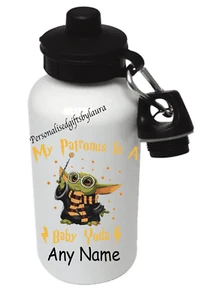 Baby Yoda Harry Potter Personalised Kids Drinks Sports Children Water Bottle - Picture 1 of 1