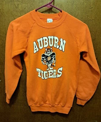 VTG 80s Youth Auburn Tigers Crew Made In USA. Size 14/16 - Image 1 of 4