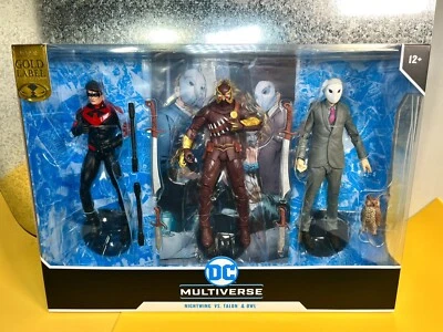 Figura de acción McFarlane Gold Label 2024 - Nightwing Vs. Talon & Owl paquete de 3 Foto 1 de 4