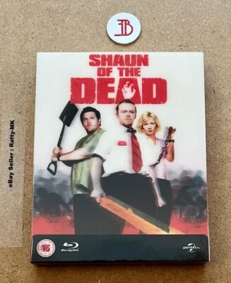 SHAUN OF THE DEAD - EVERYTHINGBLU EXCLUSIVE LENTICULAR BLU RAY STEELBOOK - NEW - Image 1 of 4