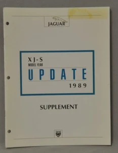 Jaguar 1989 XJS Model Year Update Supplement 18 pages - Picture 1 of 4