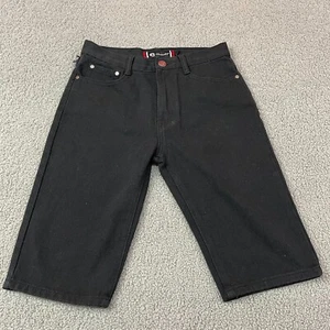 $15 AKADEMIKS Boys Jean Shorts Size 14 Black Denim Slim Flat Front SHIPS TODAY* - Picture 1 of 20