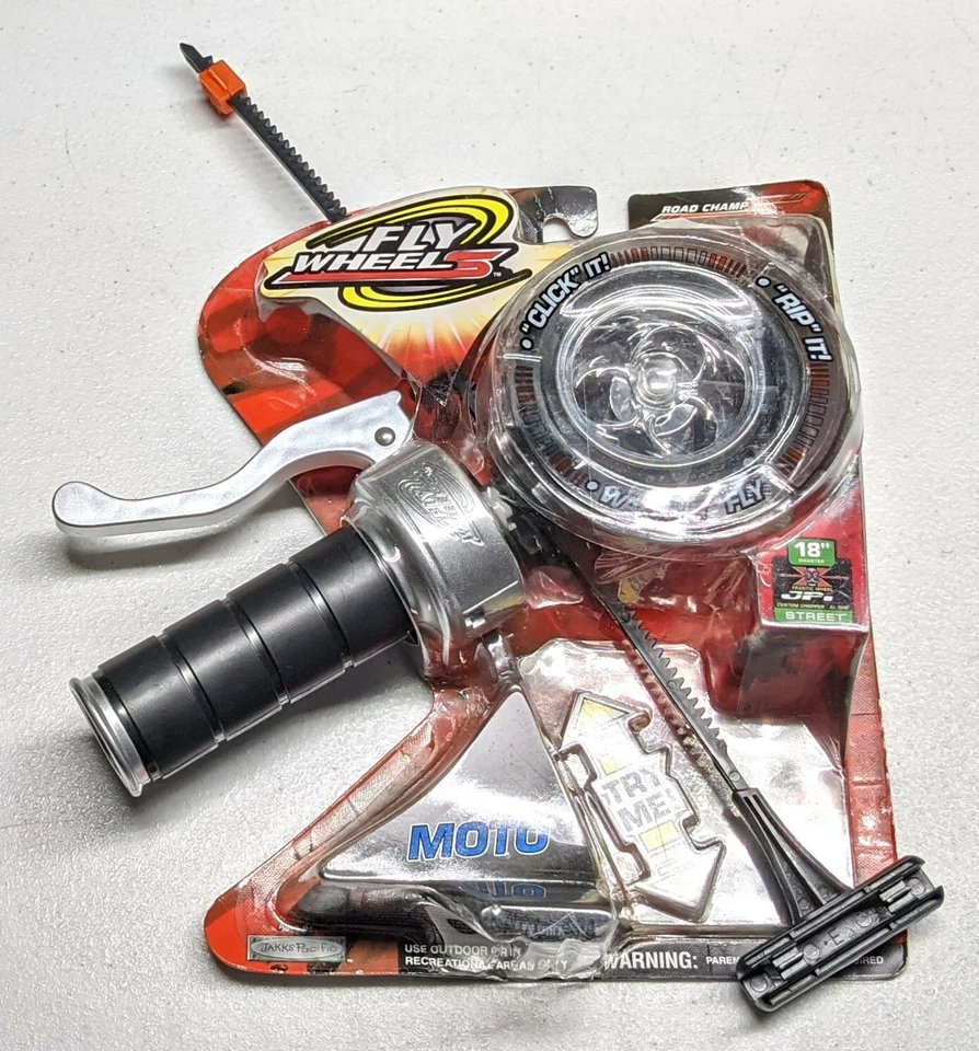 new Fly Wheels Silver 18” Street Moto Wheel Flying Motorcycle Chopper Tire 73528 - Image 1 of 2