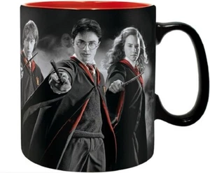 Harry Potter - Keramik Tasse - Harry Hermine Ron - Gryffindor - Wappen Logo - Bild 1 von 3