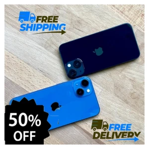 Apple iPhone 13 5G 128GB 256GB Unlocked Black/Blue Clean ESN Good Condition - Picture 1 of 7