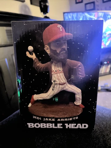 Philadelphia Phillies JEDI Jake Arrieta 2019 Star Wars Bobblehead NEW IN BOX! Cover