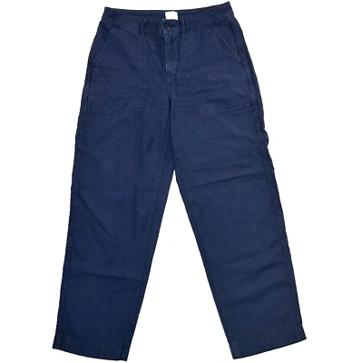 J Crew Sailor Trouser Navy Large Pocket Carpenter Work Utility Pants Womens 6 - Image 1 of 4