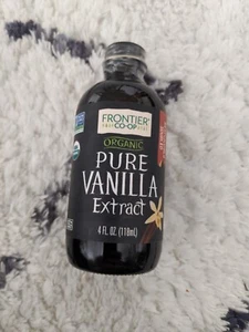 Frontier Co Op Pure Vanilla Extract 4 oz new sealed non gmo kosher baking chef - Picture 1 of 1