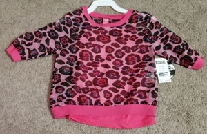 Star Ride Girl's Cheetah print Sheer Top, Pink, Sz. 4 - Picture 1 of 2