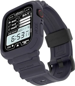 Rugged Apple Watch Protective Bumper Case Strap Band Sports Iwatch 8/7/6/SE/5/4 - Picture 1 of 20