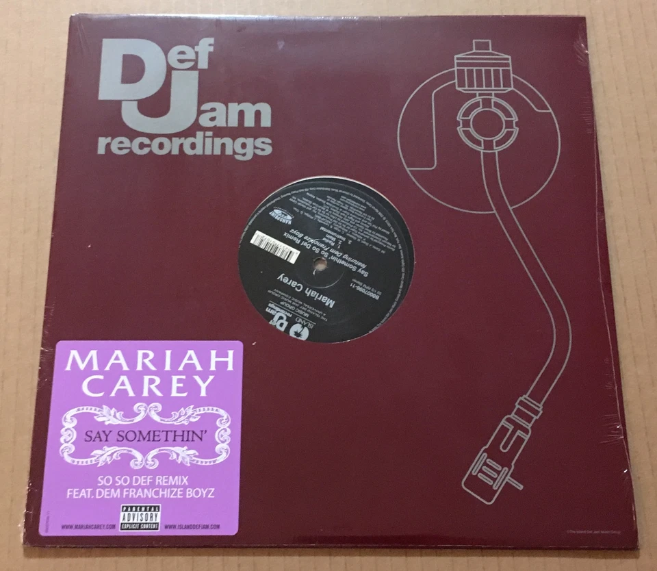 MARIAH CAREY Say Somethin 3TRX RADIO & INSTRUMENTAL 12 INCH Vinyl Single SEALED - Image 1 of 1