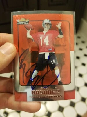 Signed 2006 Finest Football Card #84 Brett Basanez Rookie autograph card - Image 1 of 3